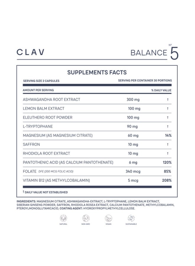 CLAV-Health Balance – Supports Hormonal & Metabolic Health – 60 Capsules – Made in Germany - Image 4